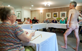 Staff at Care UKâ€™s Sherwood Grange care home in London recently held a life drawing class complete with a nude model.